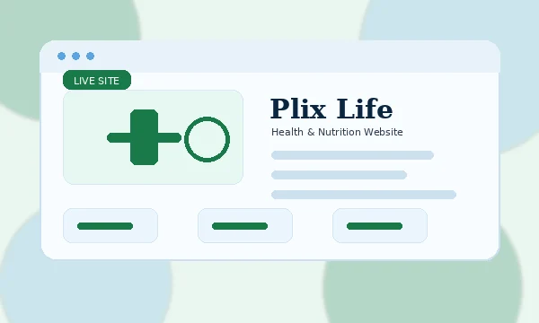 Plix Life website preview